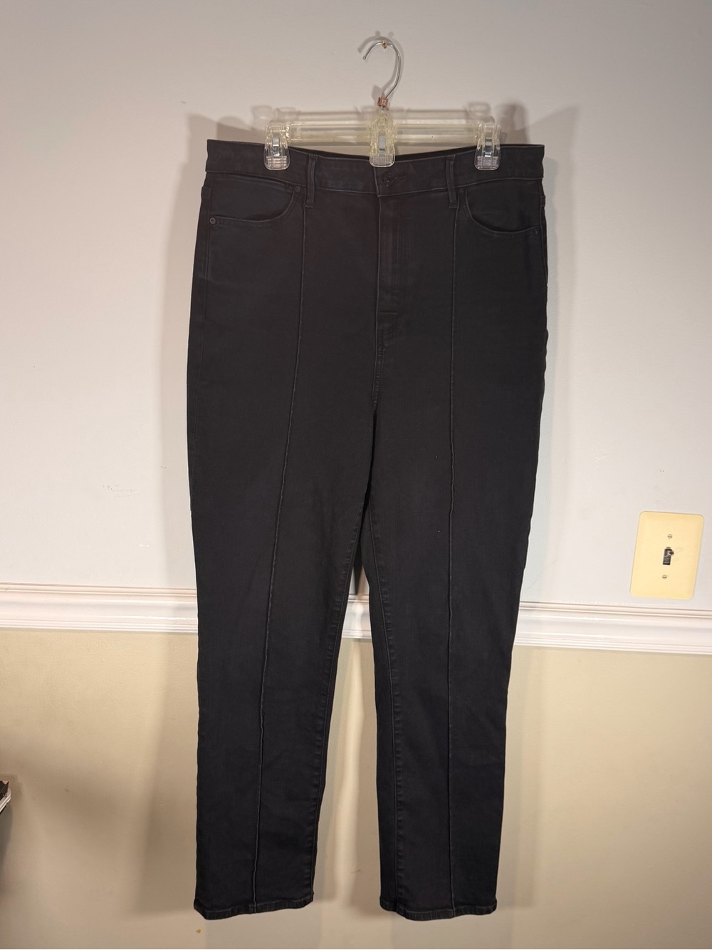 PAIGE Black Skinny High-Rise Jeans